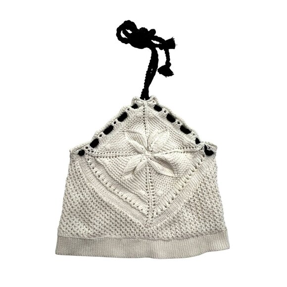 Alexis Bettie Knit Halter Top in White - Picture 1 of 5